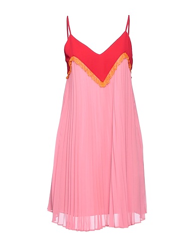 SEMICOUTURE Short dress Pink 100% Polyester, Polyamide, Viscose