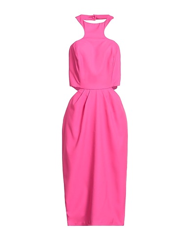 LES BOURDELLES DES GARÇONS Midi dress Fuchsia 90% Polyester, 10% Elastane