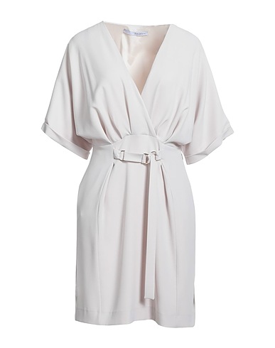 ANNARITA N Short dress Beige 97% Polyester, 3% Elastane