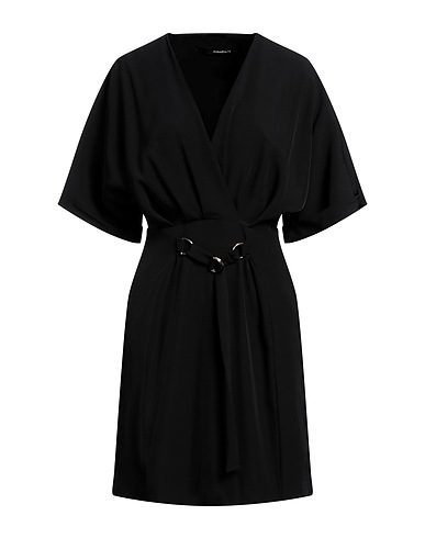 ANNARITA N Vestito corto Nero 97% Poliestere, 3% Elastan