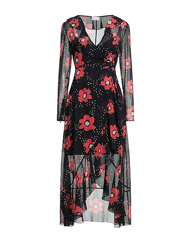 REDValentino Midi dress Black 100% Polyester
