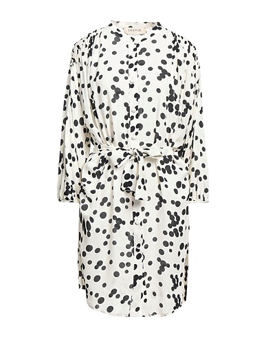 LAVIEPURE MAISON Vestito chemisier Avorio 100% Viscosa