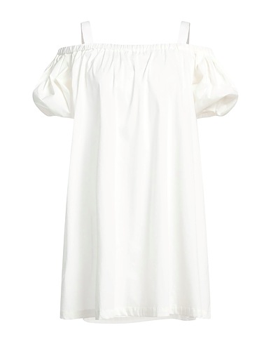 EMMA & GAIA Short dress White 65% Cotton, 32% Polyamide, 3% Elastane