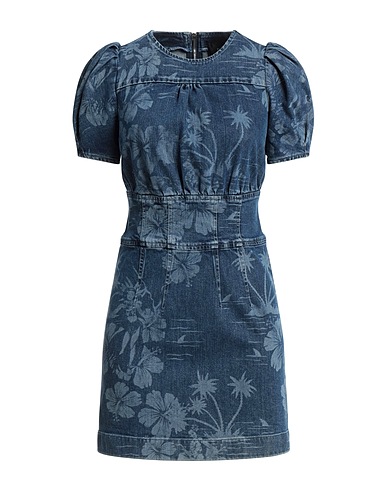MARCO BOLOGNA Denim dress Blue 98% Cotton, 2% Elastane