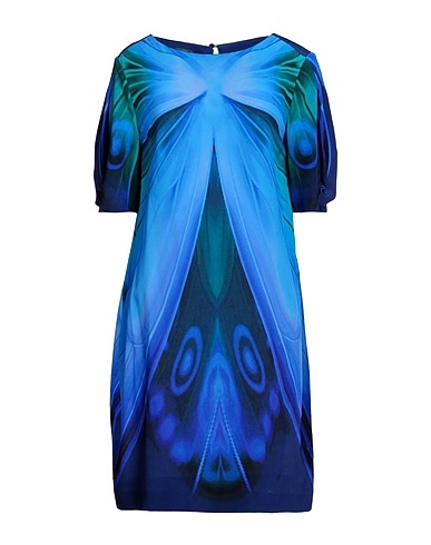 ALBERTA FERRETTI Short dress Blue 100% Silk