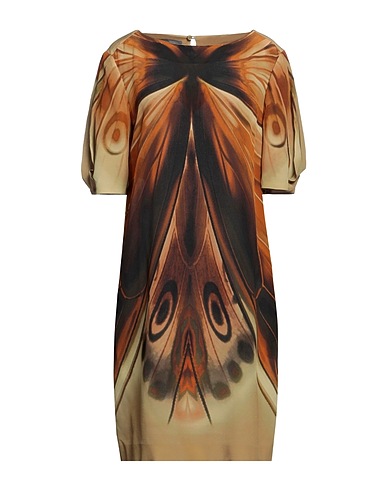 ALBERTA FERRETTI Kurzes Kleid Khaki 100% Seide
