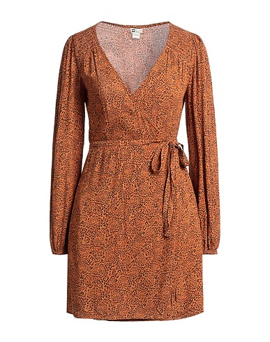 BILLABONG Short dress Camel 100% Viscose