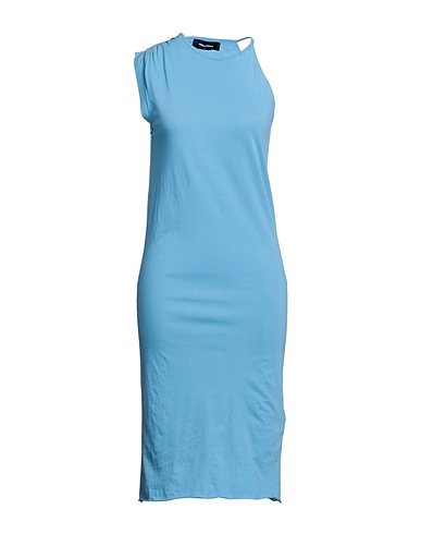 DSQUARED2 Midi dress Sky blue 100% Cotton