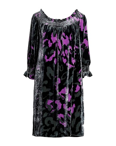 ANGELO MARANI Short dress Black 82% Viscose, 18% Silk