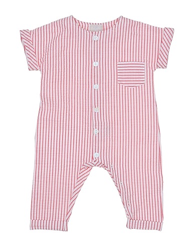 LALALÙ Baby jumpsuit Red 98% Cotton, 2% Elastane