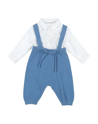 MINIBANDA by SARABANDA Outfits Slate blue 45% Cotton, 25% Viscose, 20% Polyamide, 10% Cashmere