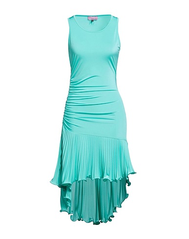 DENNY ROSE Short dress Turquoise 94% Polyester, 6% Elastane