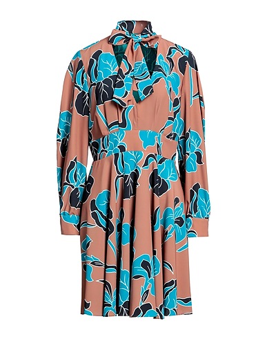 GATTINONI Short dress Brown 100% Polyester