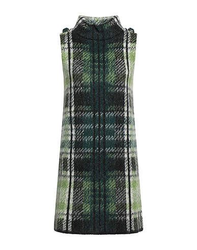 ELISABETTA FRANCHI Short dress Dark green 38% Acrylic, 32% Polyamide, 30% Mohair wool