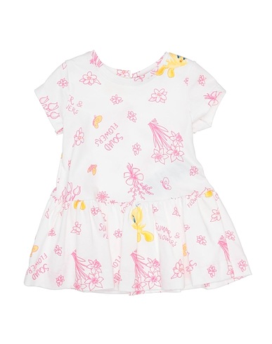 MONNALISA Vestido para bebé  White 95% Cotton, 5% Elastane
