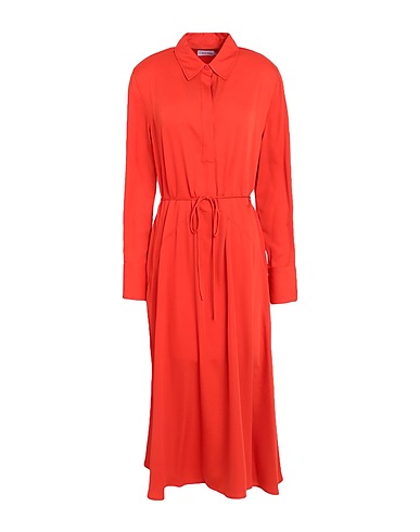 CALVIN KLEIN Vestito chemisier Arancione 100% Poliestere
