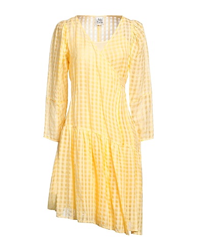 ATTIC AND BARN Shirt dress Yellow 100% Cotton