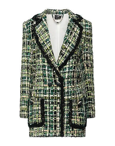 ELISABETTA FRANCHI Blazer dress Green 90% Viscose, 10% Cotton