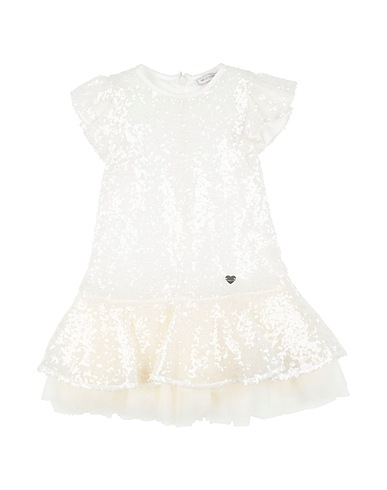 MONNALISA Vestido Marfil 100% Poliamida, Poliéster