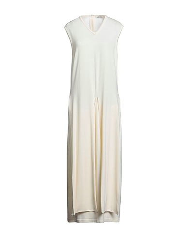 JIL SANDER DRESSES Ivory 100% Virgin Wool