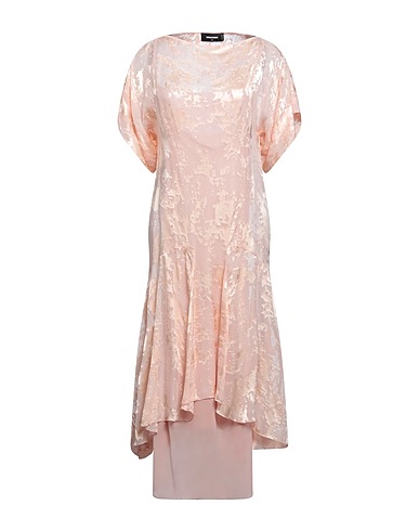 DSQUARED2 Vestito midi Rosa chiaro 75% Viscosa, 25% Seta