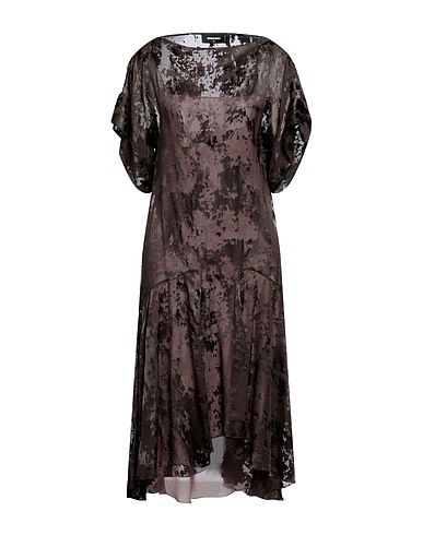DSQUARED2 Vestito midi Testa di moro 75% Viscosa, 25% Seta