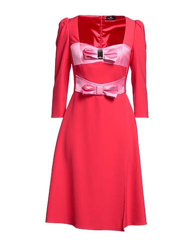ELISABETTA FRANCHI Midi dress Red 93% Polyester, 7% Elastane