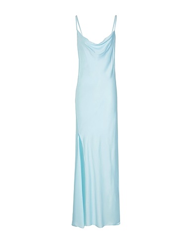 8 by YOOX Langes Kleid SLIP MAXI DRESS
 Himmelblau 100% Viskose EcoVero™