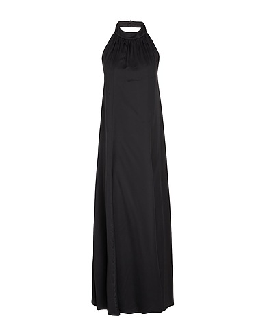 8 by YOOX Long dress HALTER MAXI DRESS
 Black 100% EcoVero™ viscose