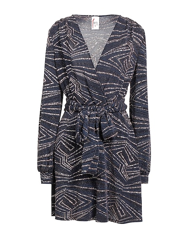 RED COUTURE Short dress Midnight blue 85% Nylon, 10% Metallic fiber, 5% Elastane