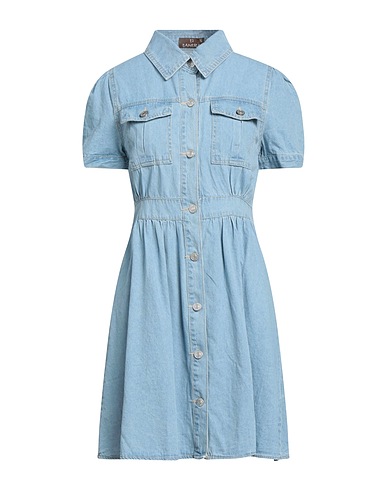 TANTRA Denim dress Blue 98% Cotton, 2% Elastane