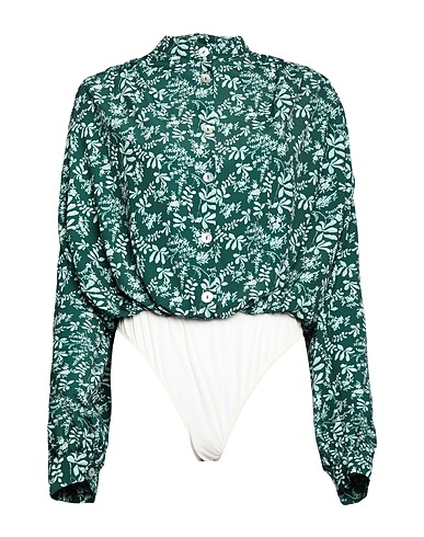 GATTINONI TOPS & TEES Green 100% Polyester, Elastane