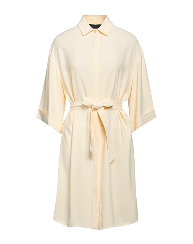 FEDERICA TOSI Midi dress Cream 50% Acetate, 50% Viscose