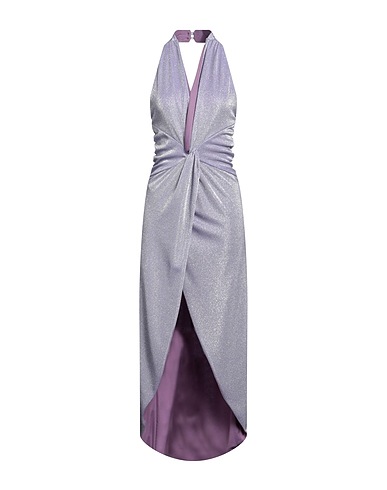 ACTUALEE Midi dress Lilac 65% Polyamide, 35% Metal