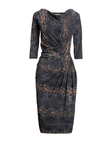 CHIARA BONI LA PETITE ROBE Midi dress Charcoal 72% Polyamide, 28% Elastane