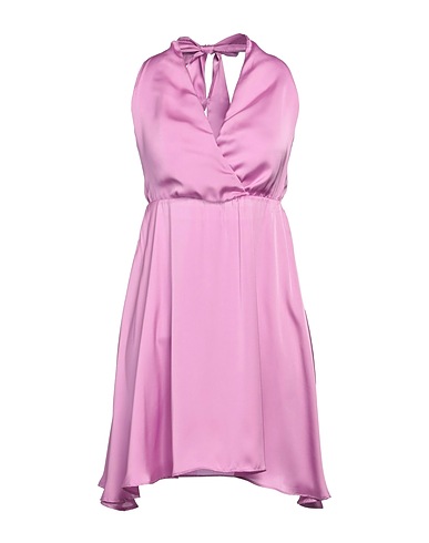WHITE WISE Vestito corto Lilla 100% Poliestere