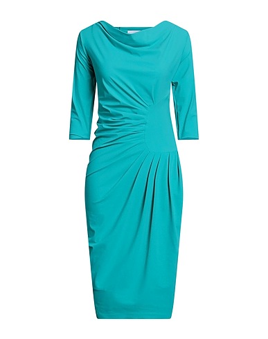 CHIARA BONI LA PETITE ROBE Midi dress Deep teal 72% Polyamide, 28% Elastane