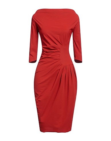 CHIARA BONI LA PETITE ROBE 미디 원피스 러스트 브라운 72% 폴리아미드, 28% 엘라스테인