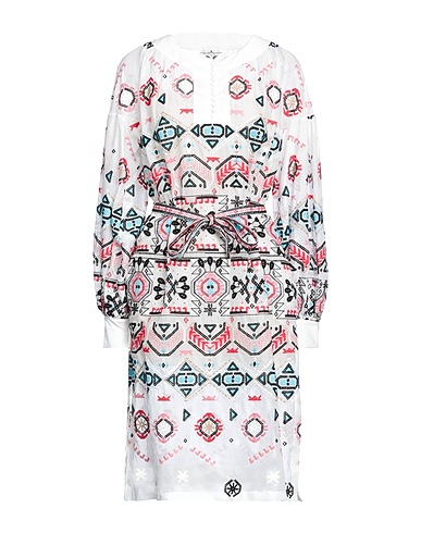 ERMANNO SCERVINO Midi dress White 73% Cotton, 27% Polyester