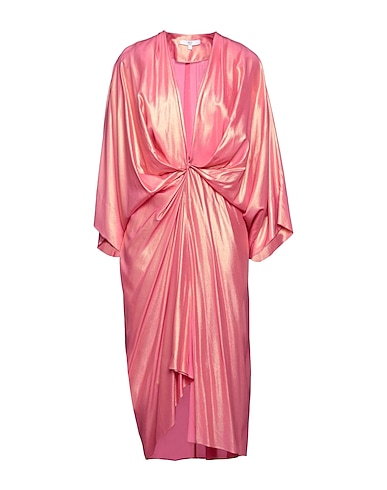 ØUD. Paris Midi dress Pink 100% Silk