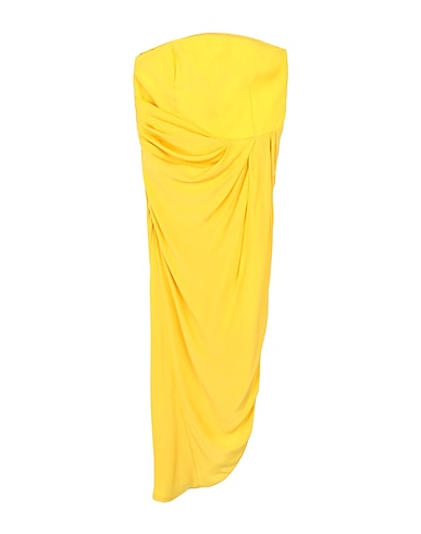 GAUGE81 Long dress Yellow 100% Silk