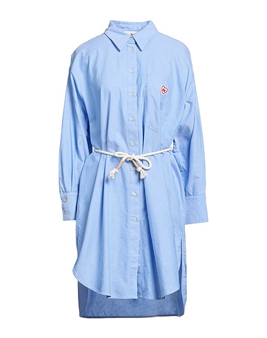 ROŸ ROGER'S Shirt dress Azure 100% Cotton