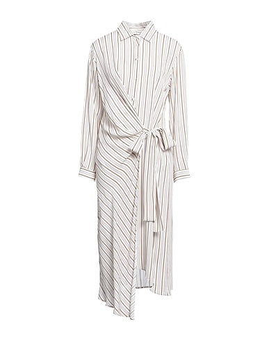 KATIA GIANNINI Midi dress Ivory 100% Viscose