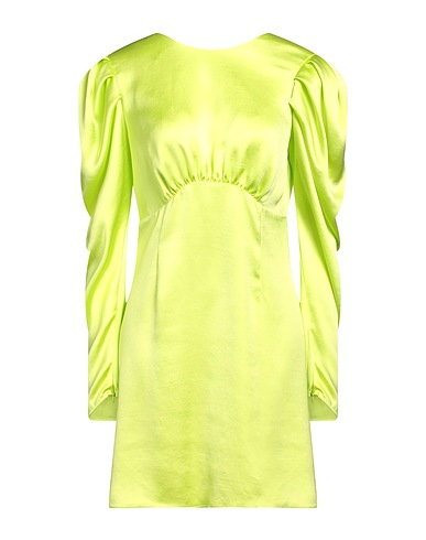 THE ANDAMANE Short dress Lime green 100% Polyester