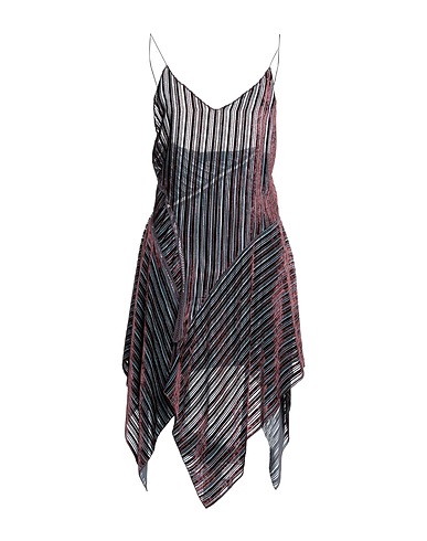 DSQUARED2 Midi dress Pastel blue 70% Viscose, 30% Silk, Cotton