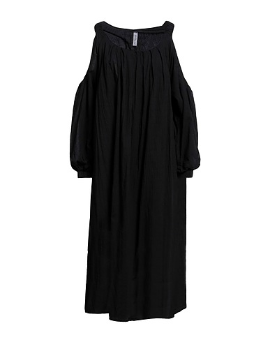 TENSIONE IN Midi dress Black 100% Cotton