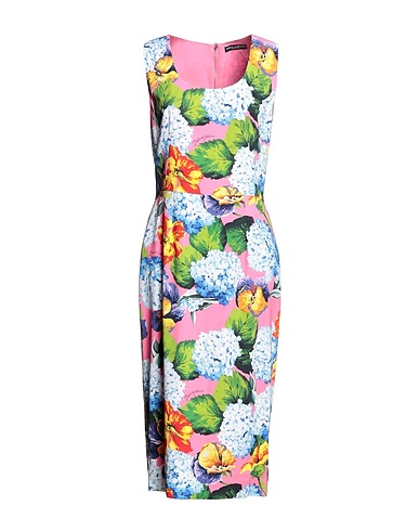 DOLCE&GABBANA Robe mi-longue Rose 96% Viscose, 4% Élasthanne