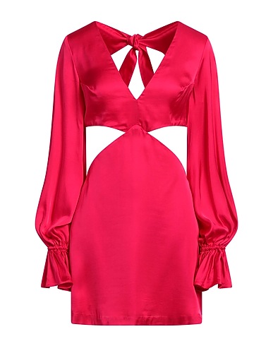 LA SEMAINE Paris Kurzes Kleid Fuchsia 100% Viskose