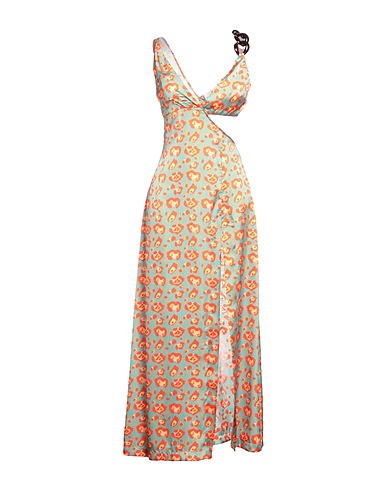 LA SEMAINE Paris Long dress Turquoise 100% Polyester