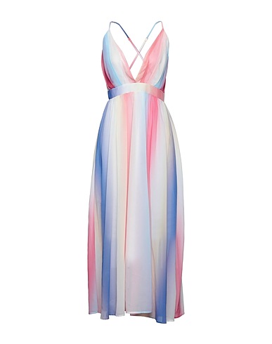 AMO COUTURE Long dress Pastel yellow 100% Polyester